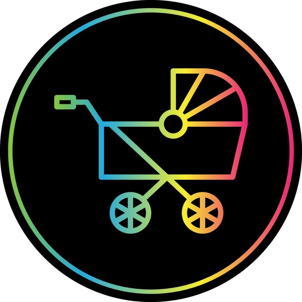 Pram Vector Icon Design