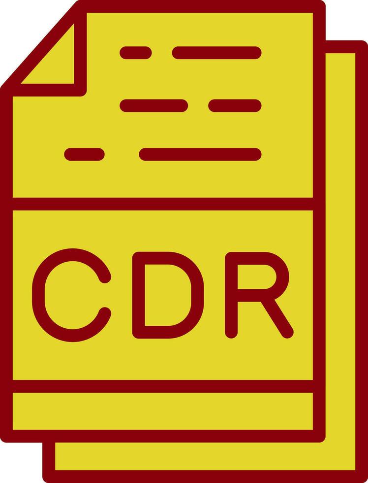 Cdr File Format Vector Icon Design