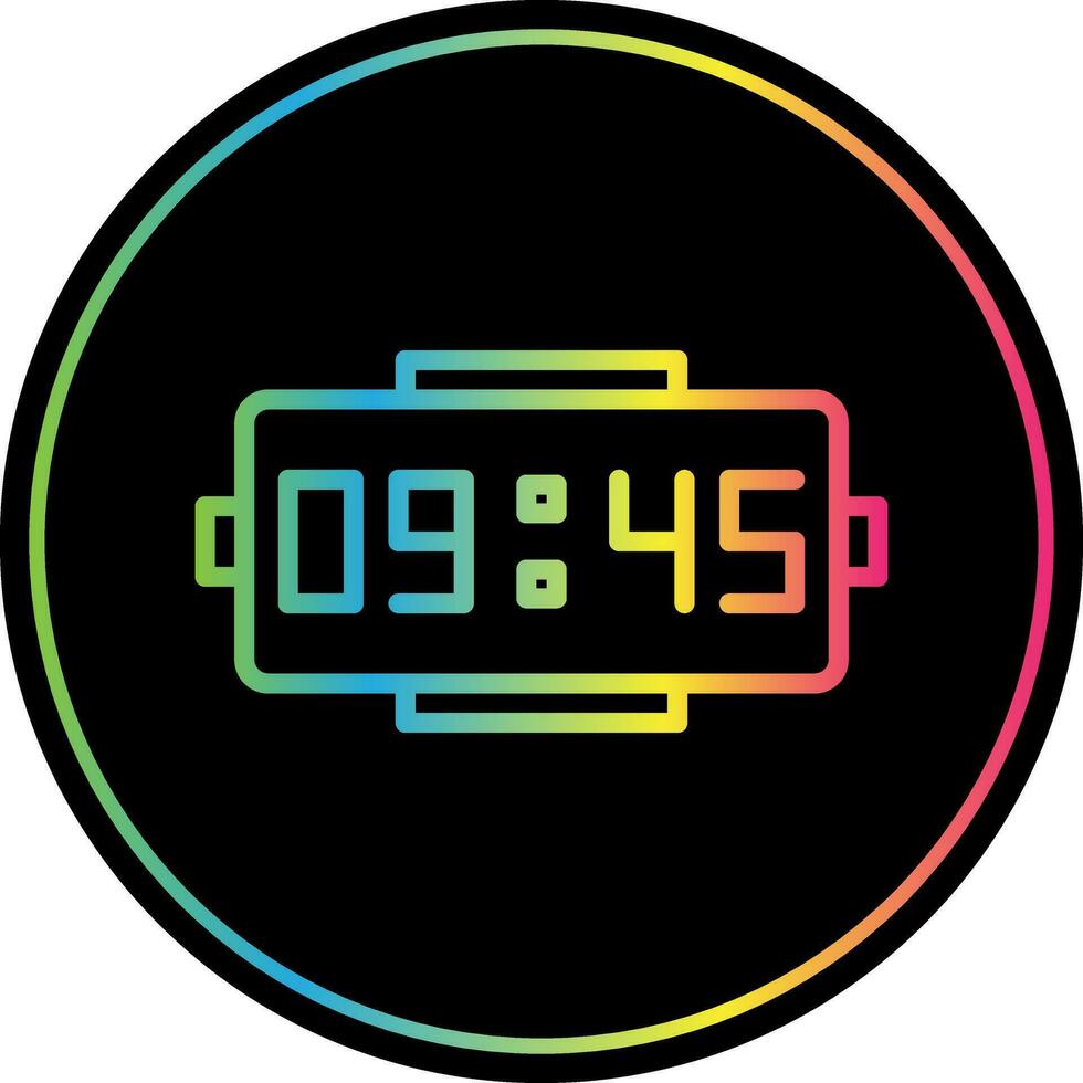 Digital clock Vector Icon Design