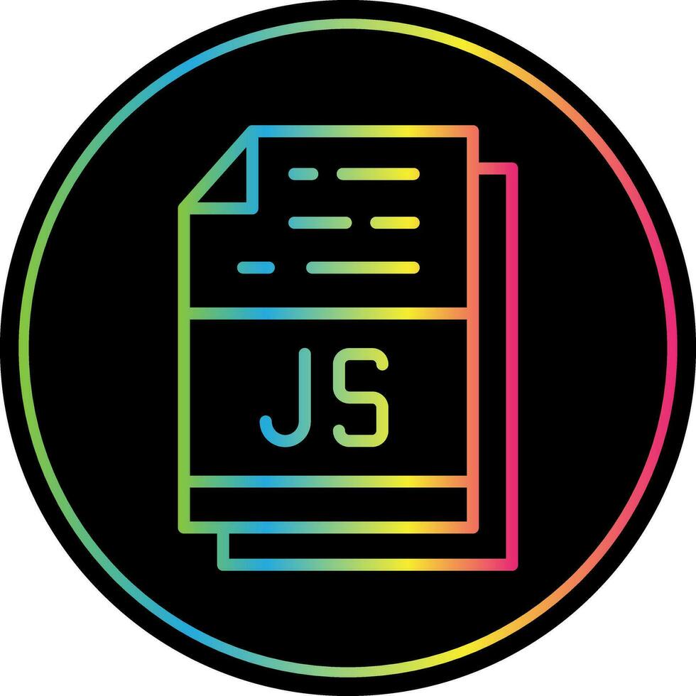 Js File Format Vector Icon Design