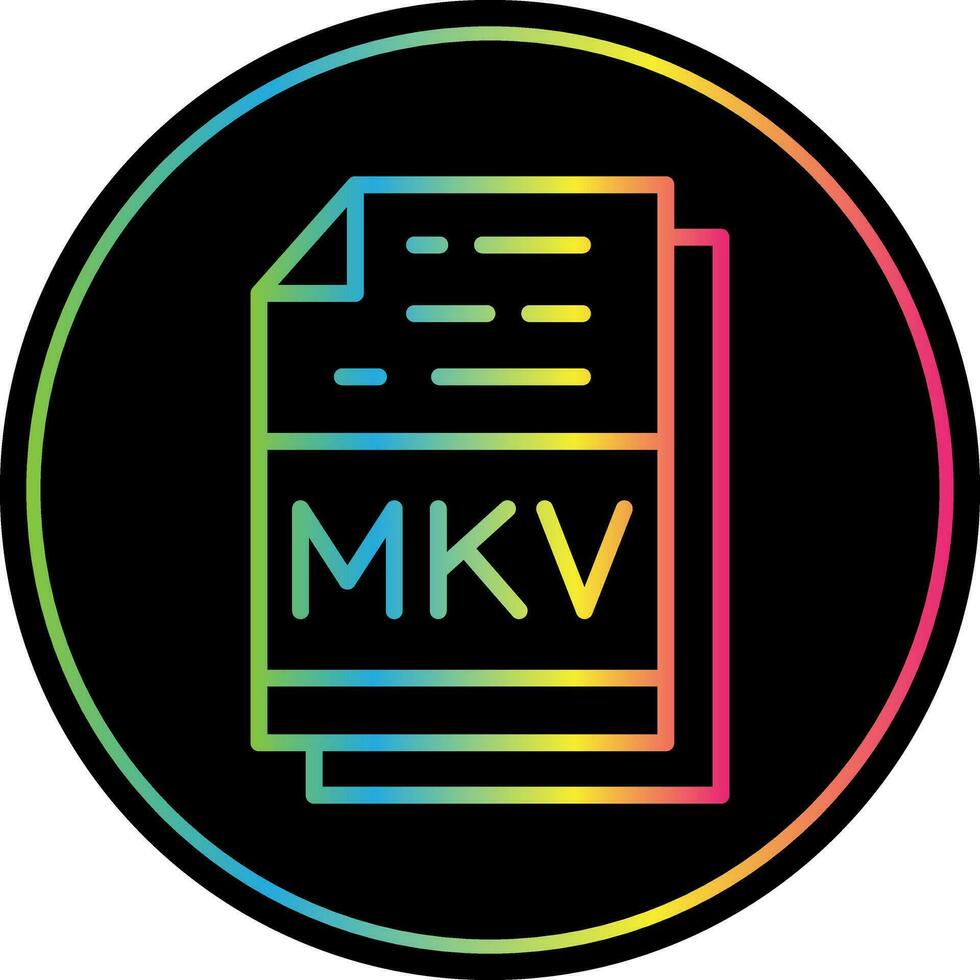 Mkv Vector Icon Design