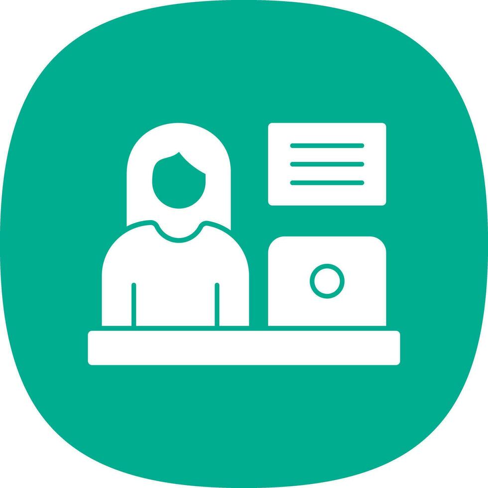 Blogger Vector Icon Design