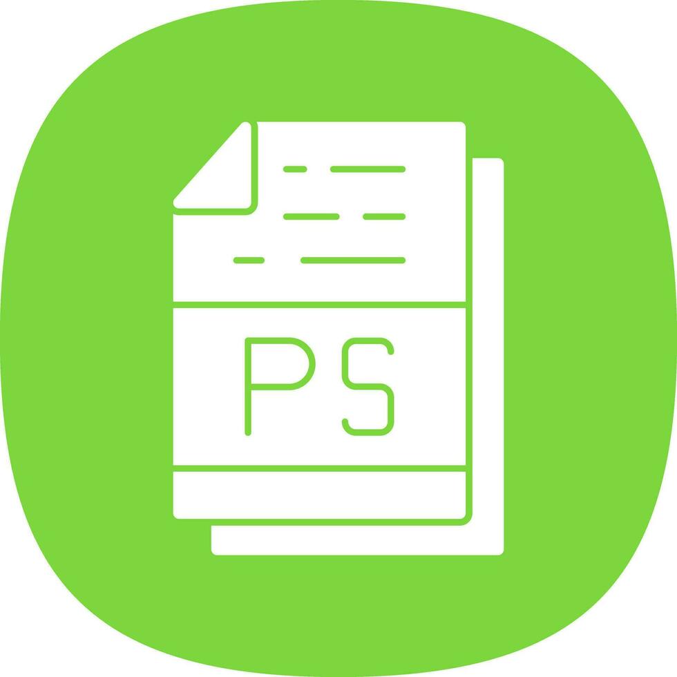 PS File Format Vector Icon Design