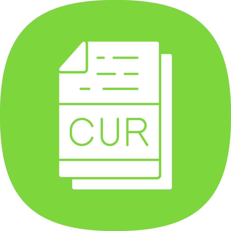 CUR File Format Vector Icon Design