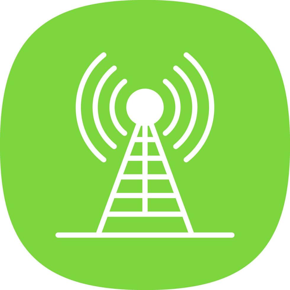 Radio antenna Vector Icon Design