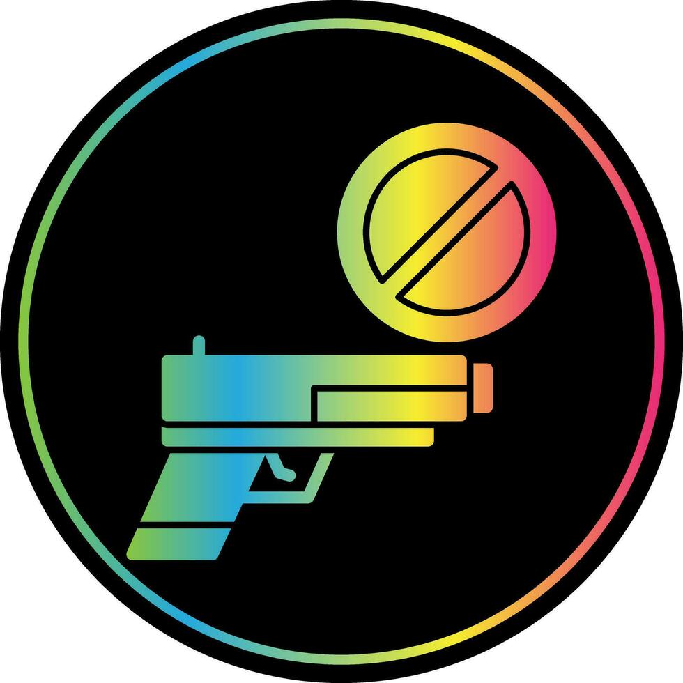 Gun ban Vector Icon Design