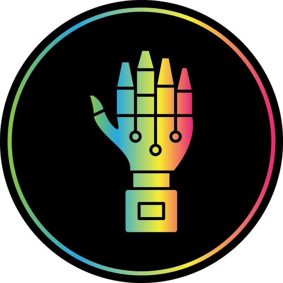 Robot hand Vector Icon Design