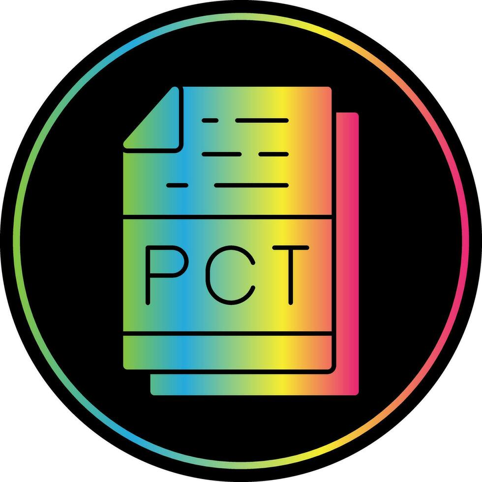 Pct File Format Vector Icon Design