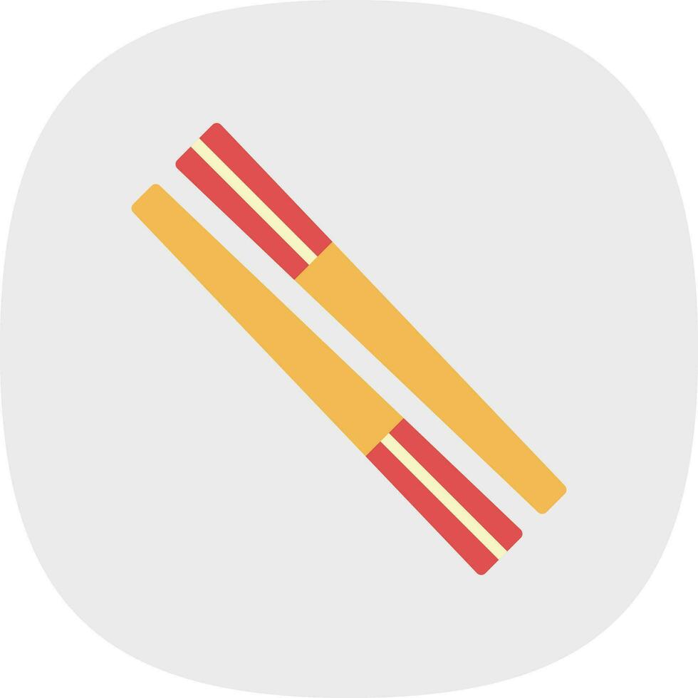 Chopsticks Vector Icon Design