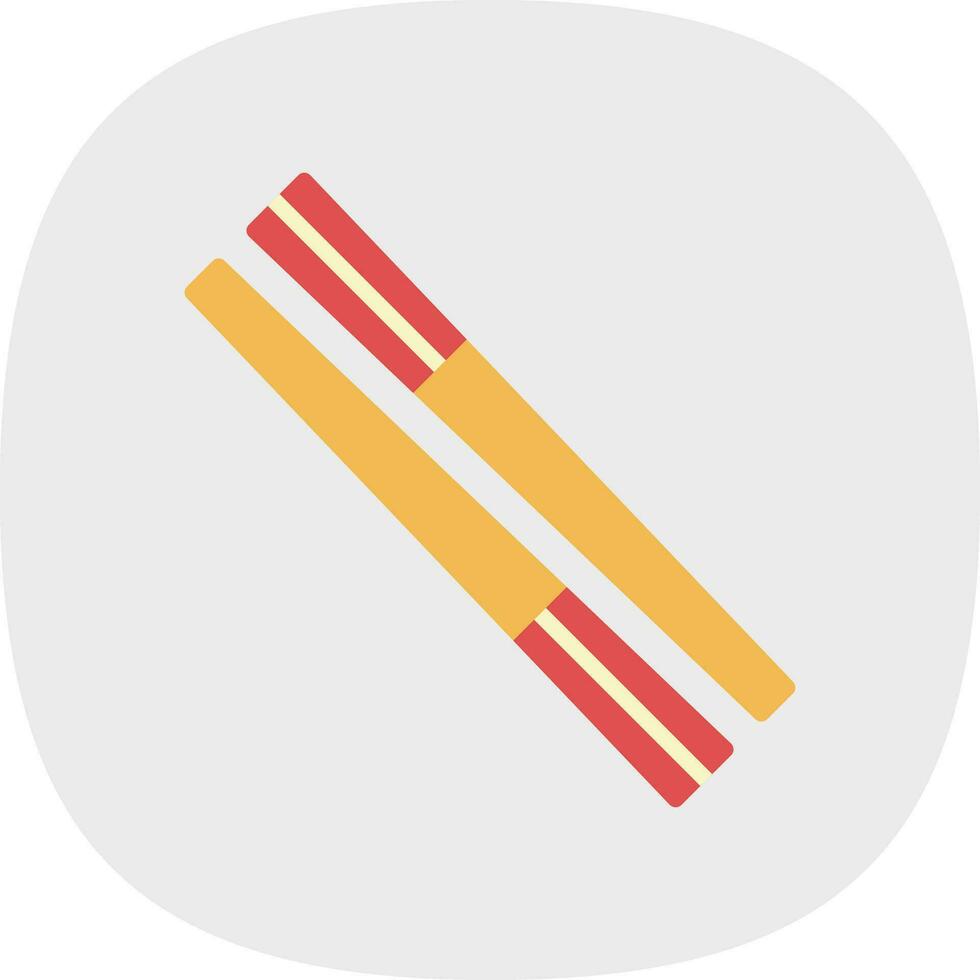 Chopsticks Vector Icon Design