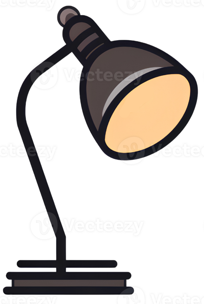 lamp cartoon illustration ai generative png