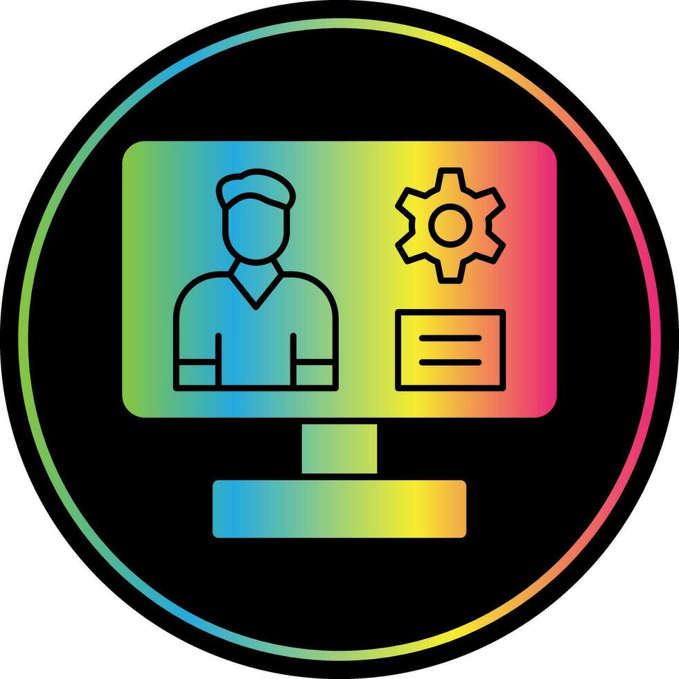 Content management system Vector Icon Design