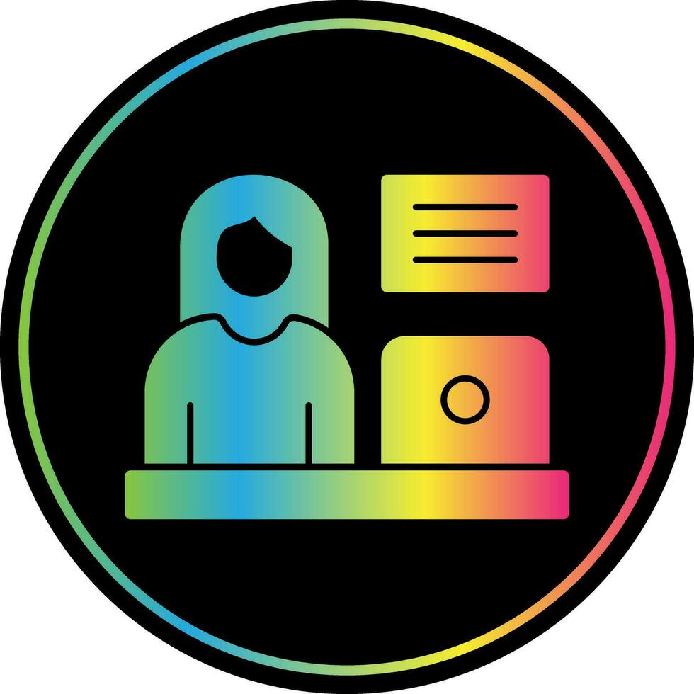 Blogger Vector Icon Design