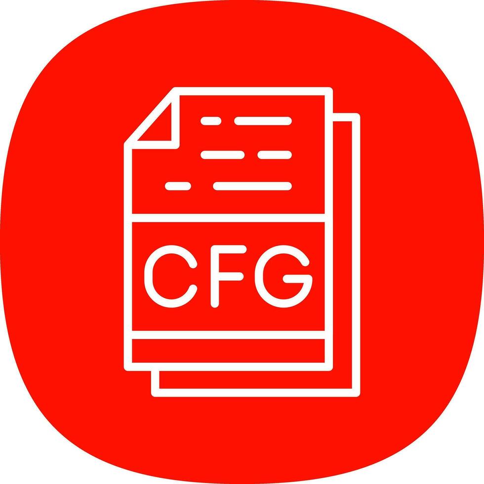 Cfg File Format Vector Icon Design