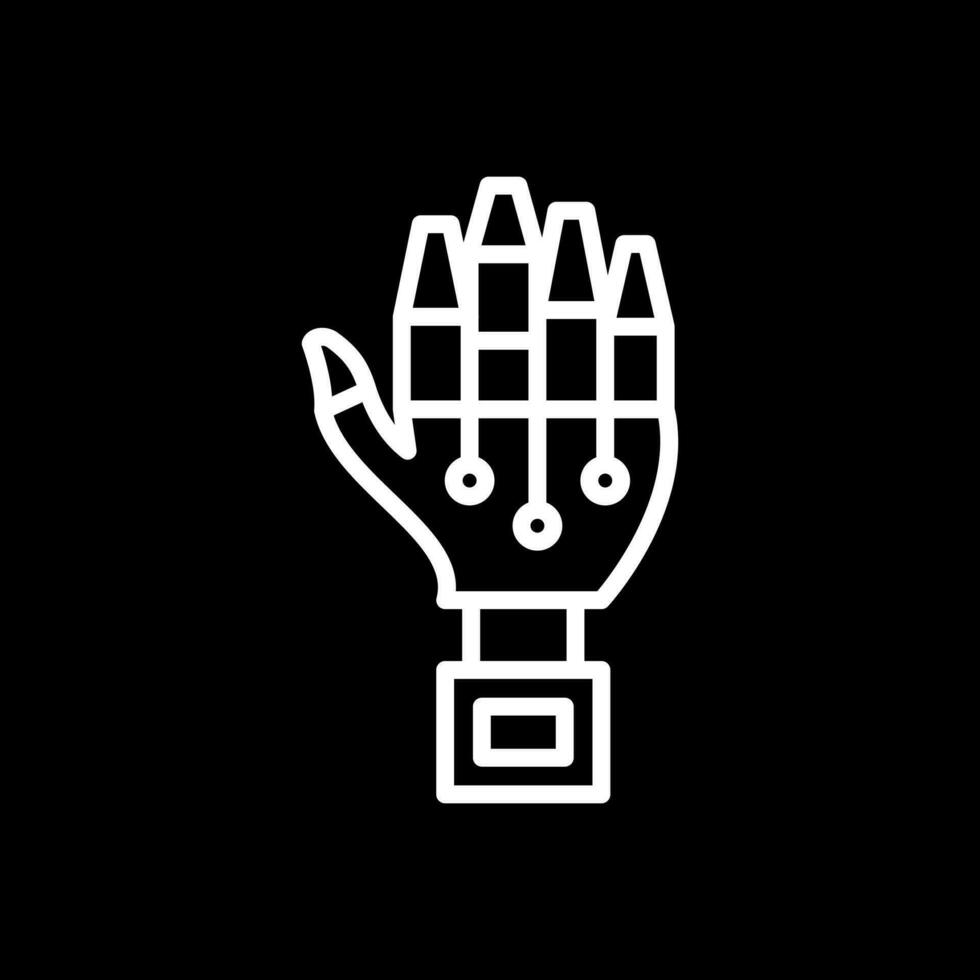 Robot hand Vector Icon Design