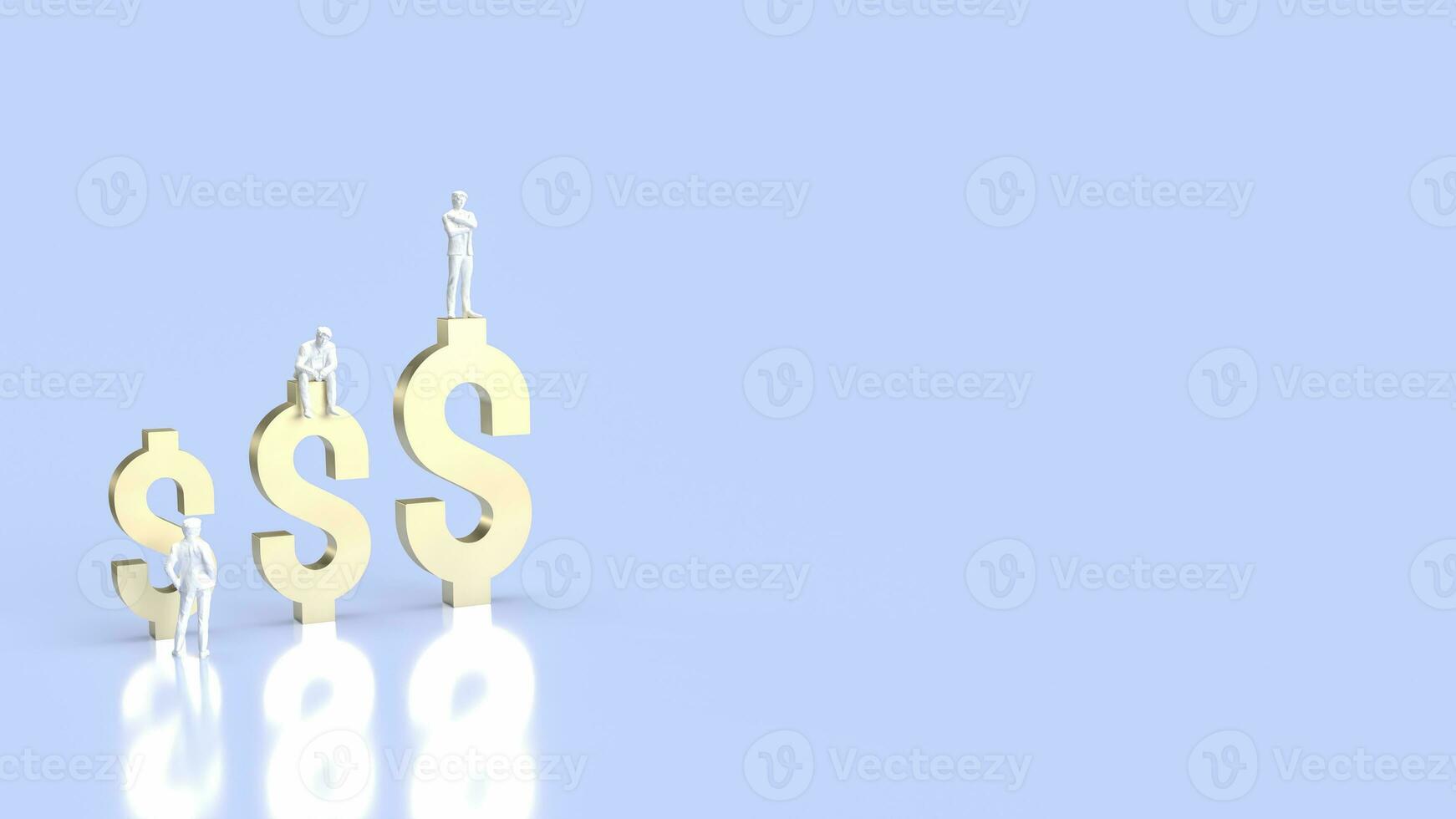 The dollar symbol for Usa business 3d rendering photo