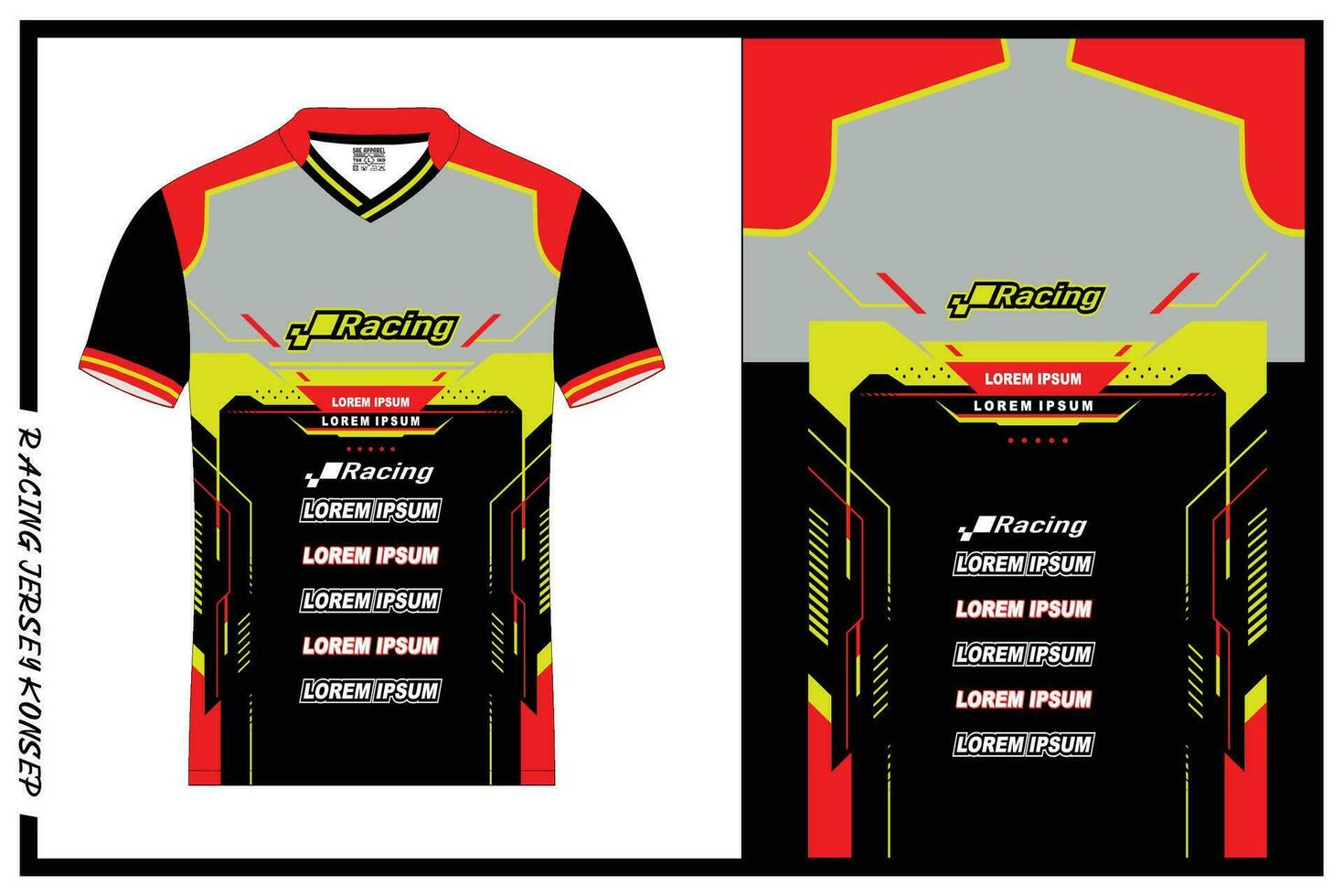 Free vector racing jersey for sport vector illustration