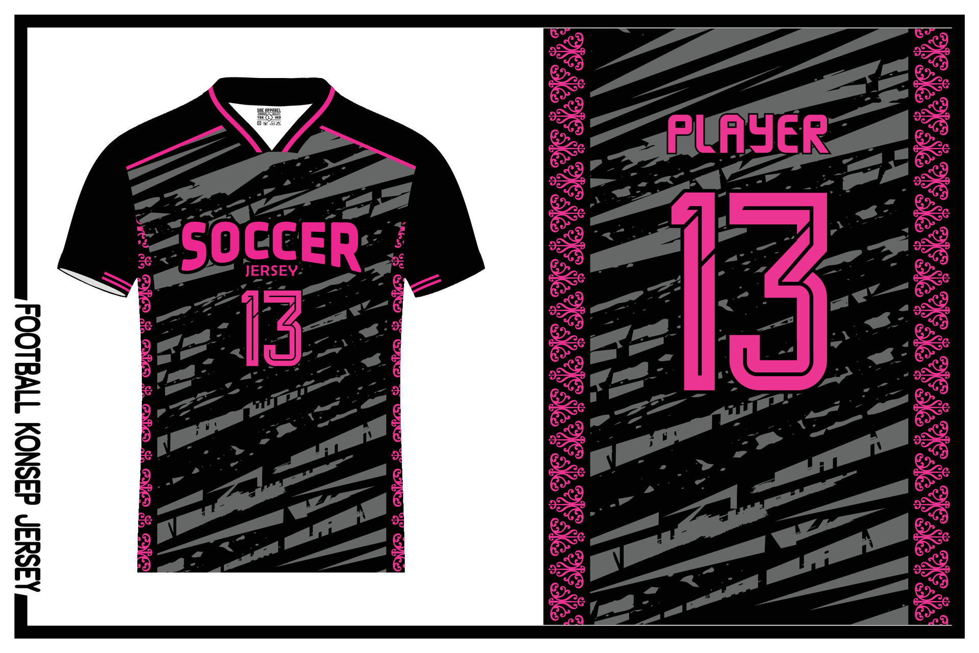 Vector abstract grunge background for football jersey club 29226879