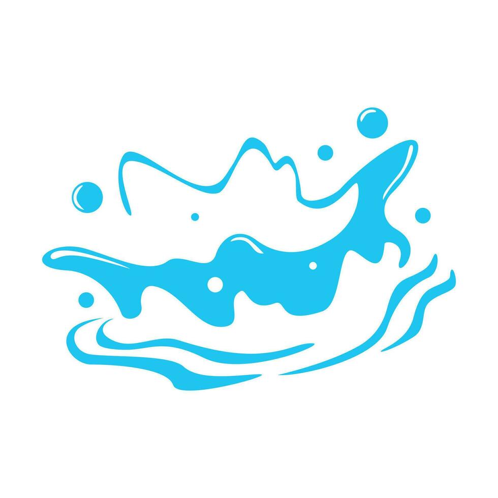 water splash design. aqua ripple sign and symbol. vector