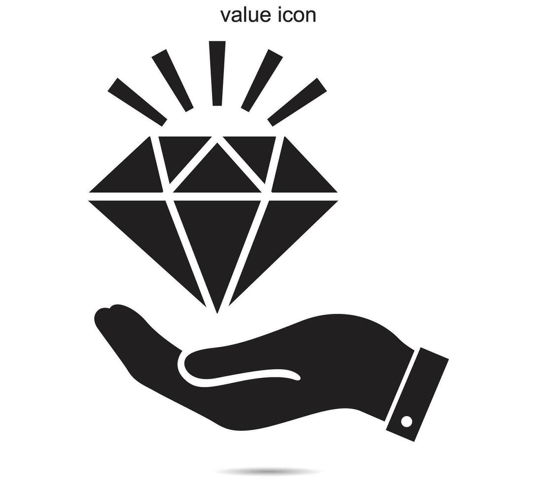 valor icono, vector ilustración