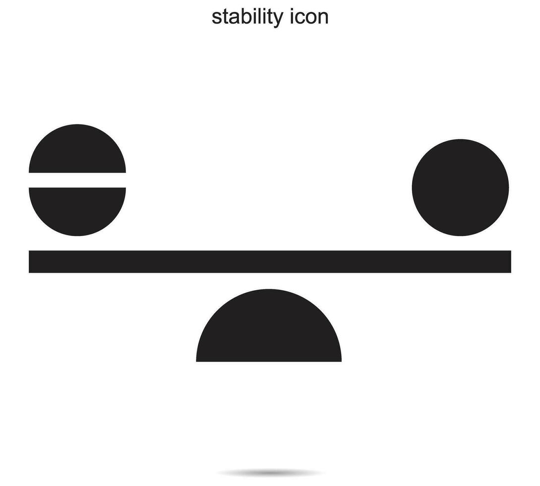 estabilidad icono, vector ilustración