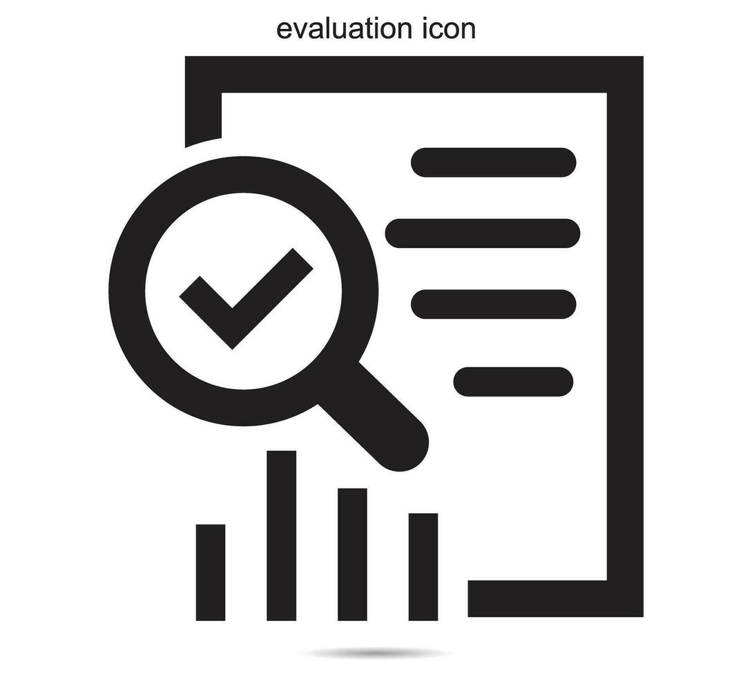 evaluation icon, Vector illustration