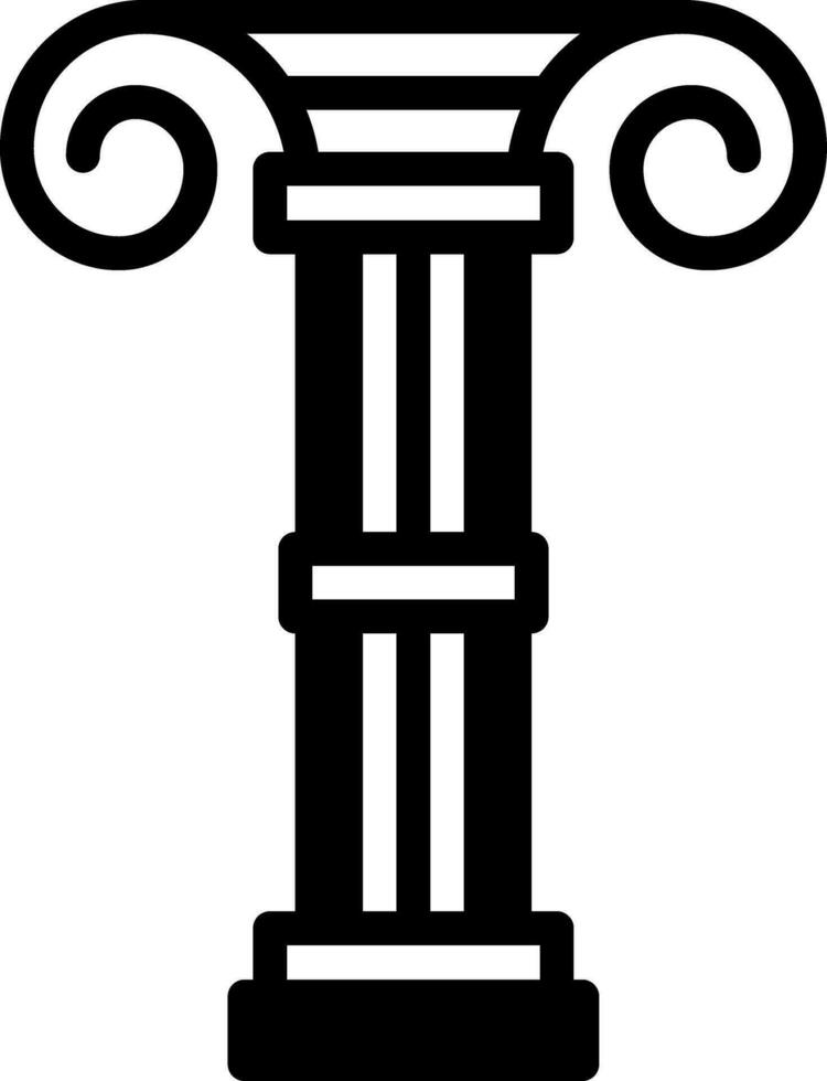 solid icon for columns vector