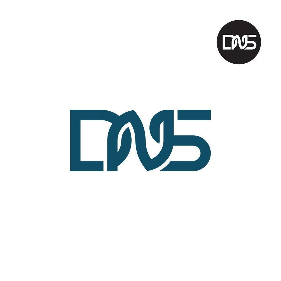 Letter DNS Monogram Logo Design vector