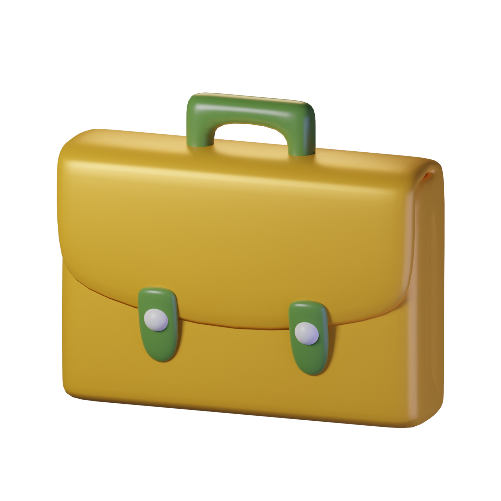 Work Bag Items With An Yellow Theme Isolated On Alpha Background 3D work-bag-items-with-an-yellow-theme-isolated-on-alpha-background-3d