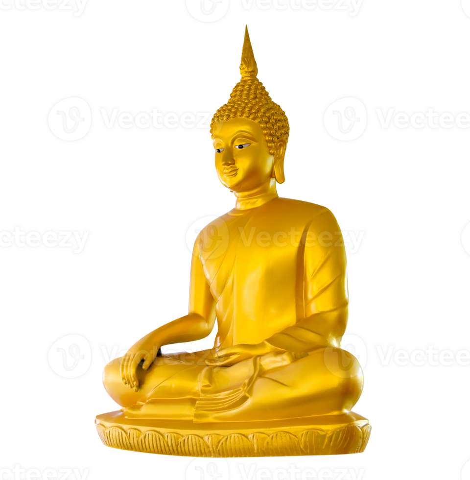 Buddha image on isolate on transparent background PNG file