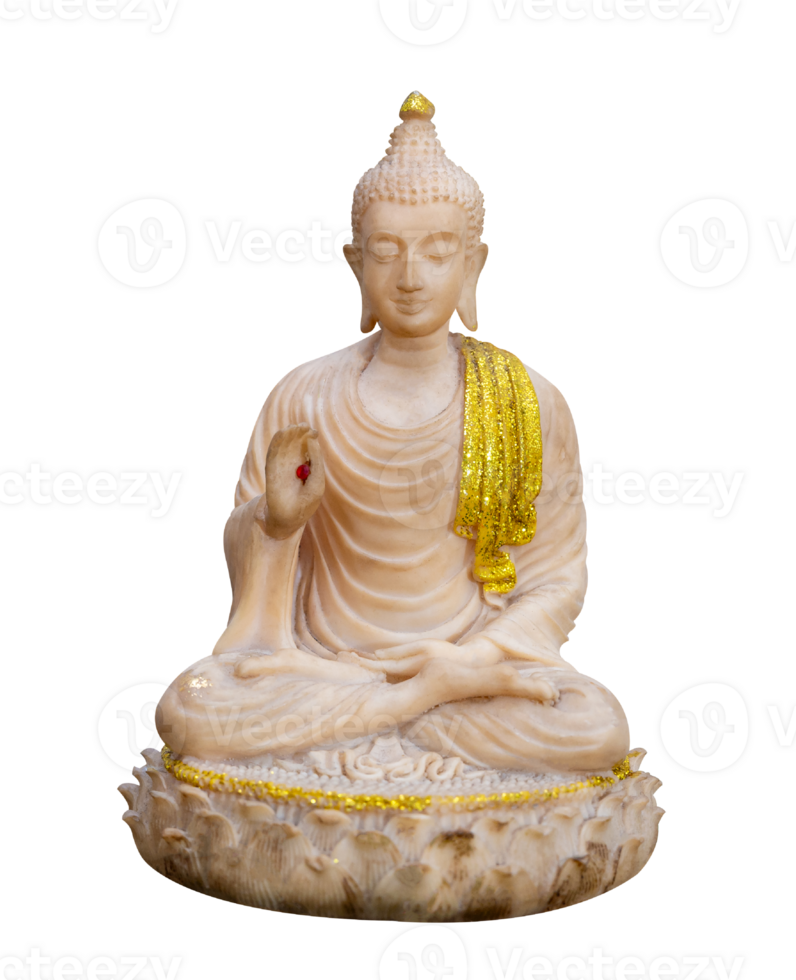 Buddha image on isolate on transparent background PNG file