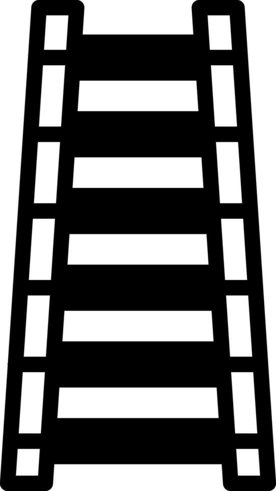 solid icon for ladder vector