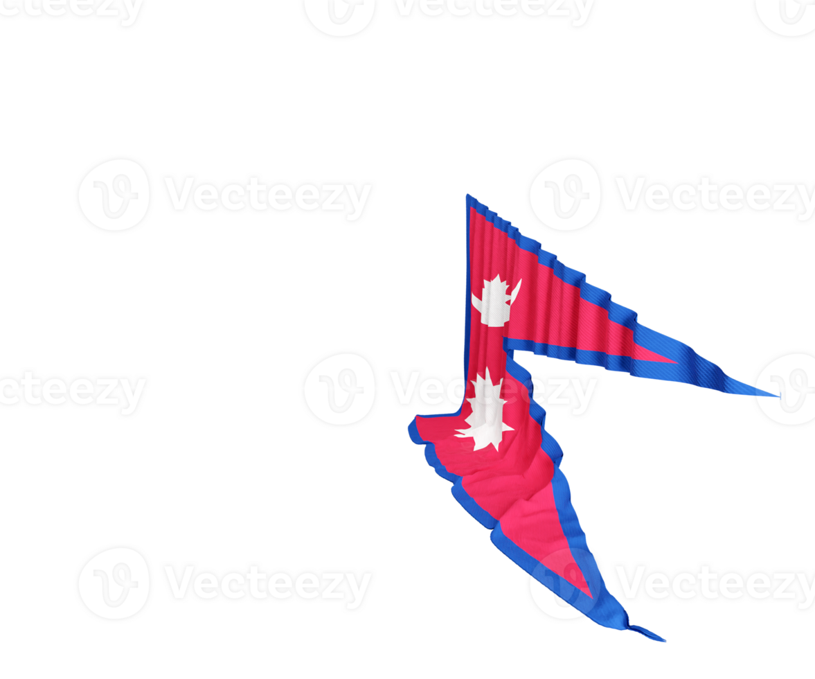 Nepal Flag Curtain in 3D Rendering called Flag of Nepal 29227352 PNG