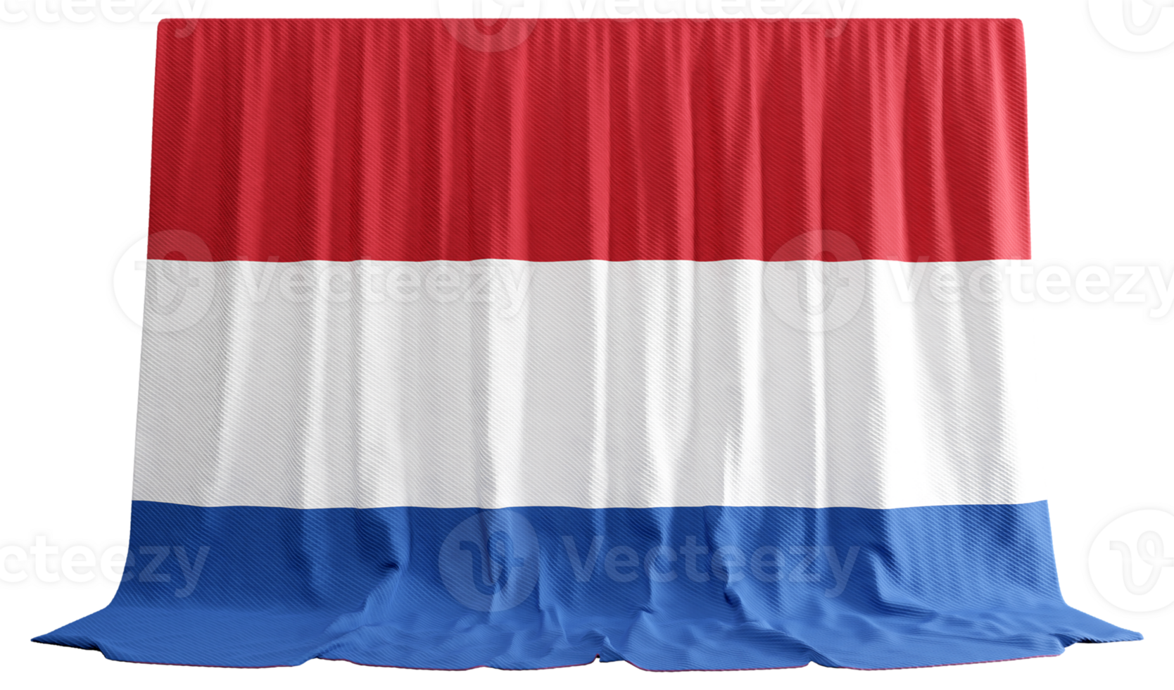 Niederlande Flagge Vorhang im 3d Rendern namens Flagge von Niederlande png