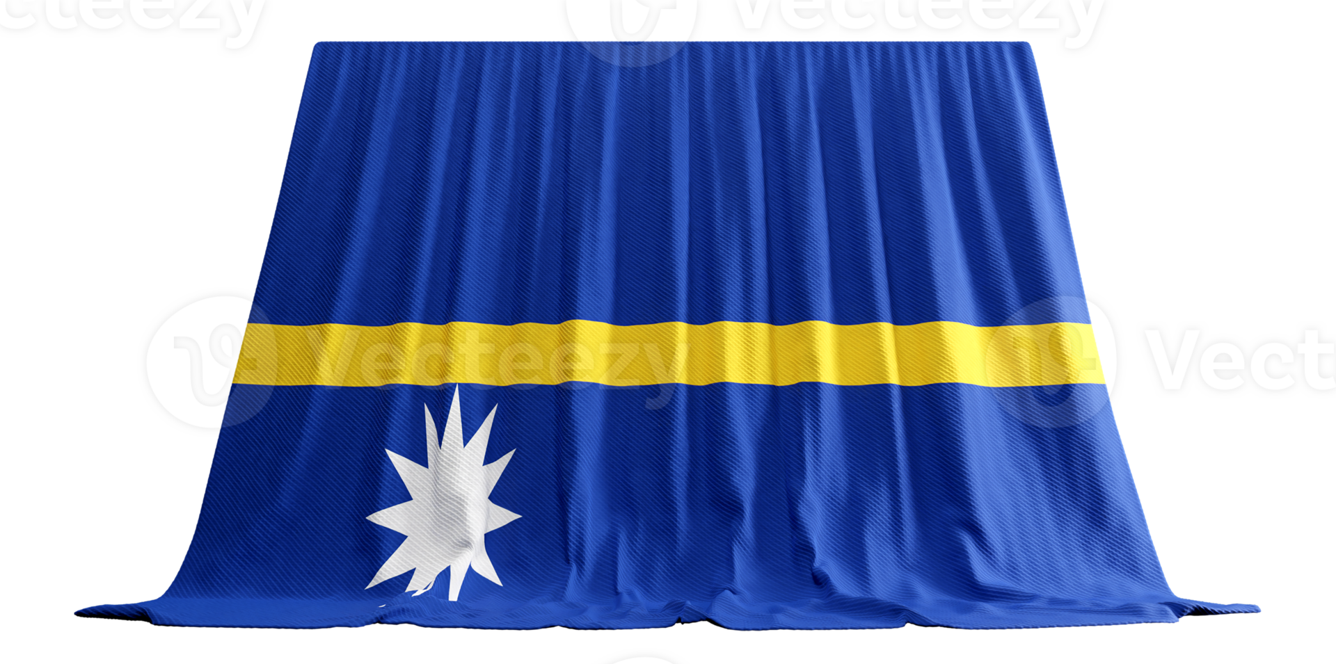 Nauru Flag Curtain in 3D Rendering called Flag of Nauru png
