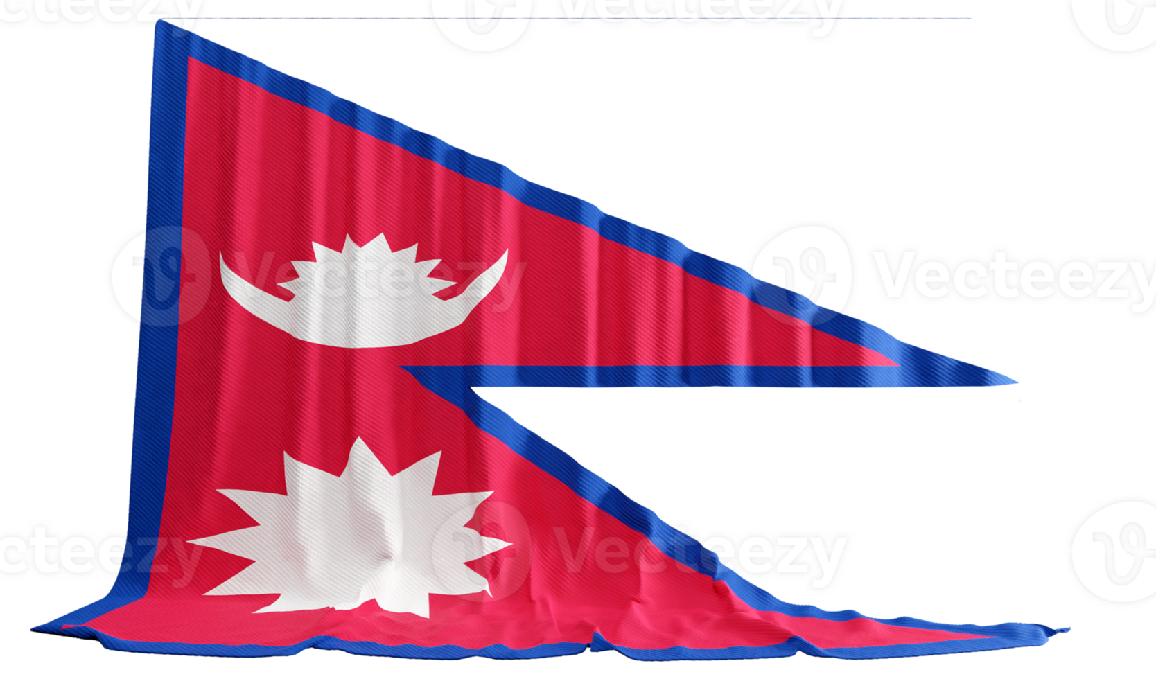 Nepal Flag Curtain in 3D Rendering called Flag of Nepal 29227387 PNG