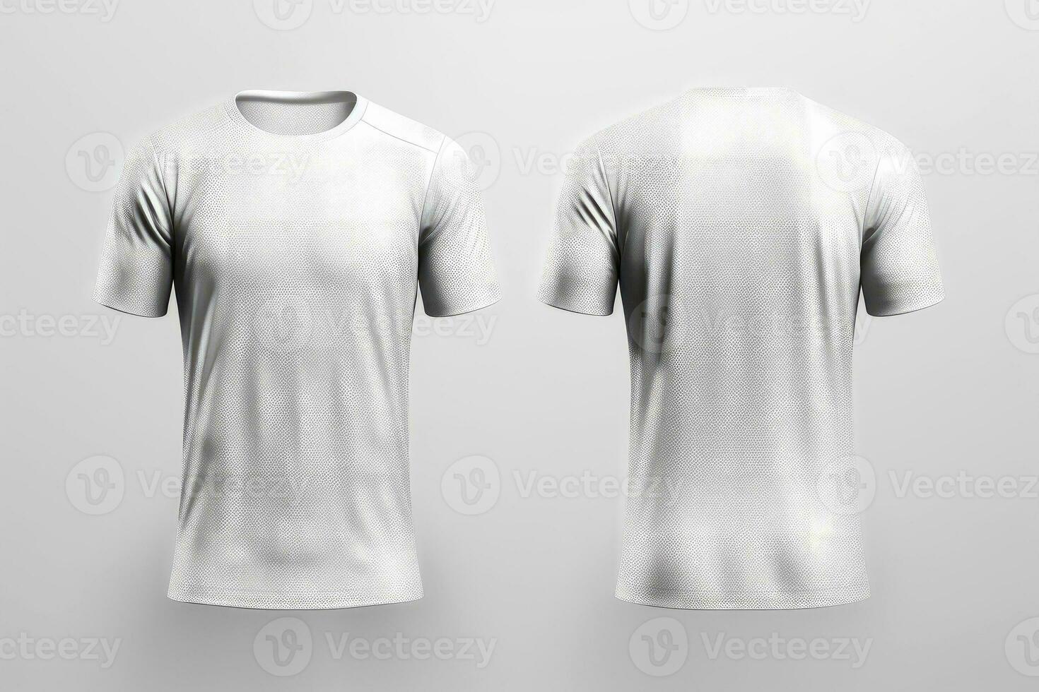 Mockup sports football team uniforms white shirt, Generative AI illustration photo