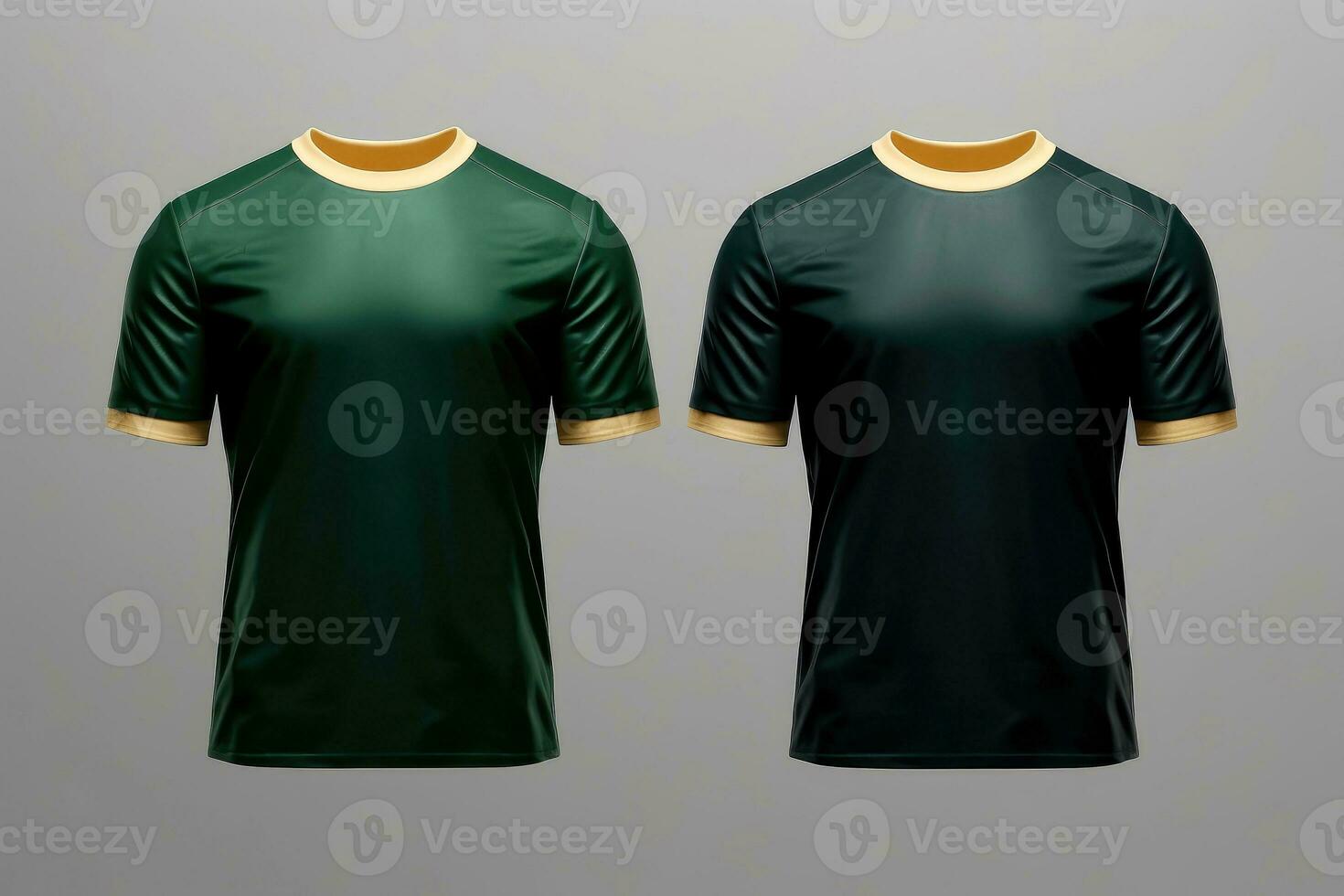 Mockup sports football team uniforms multicolors shirt, Generative AI illustration photo