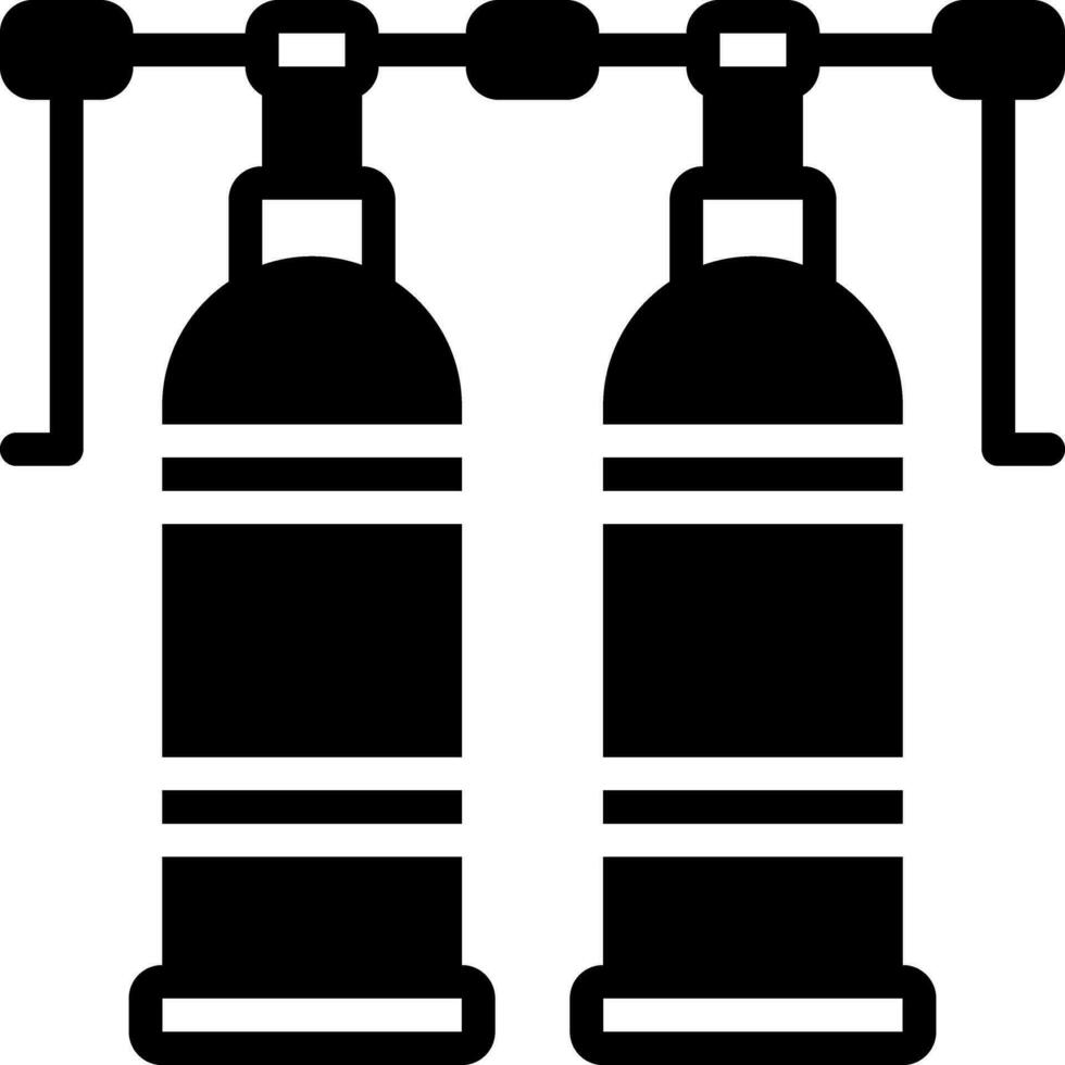 solid icon for oxide vector
