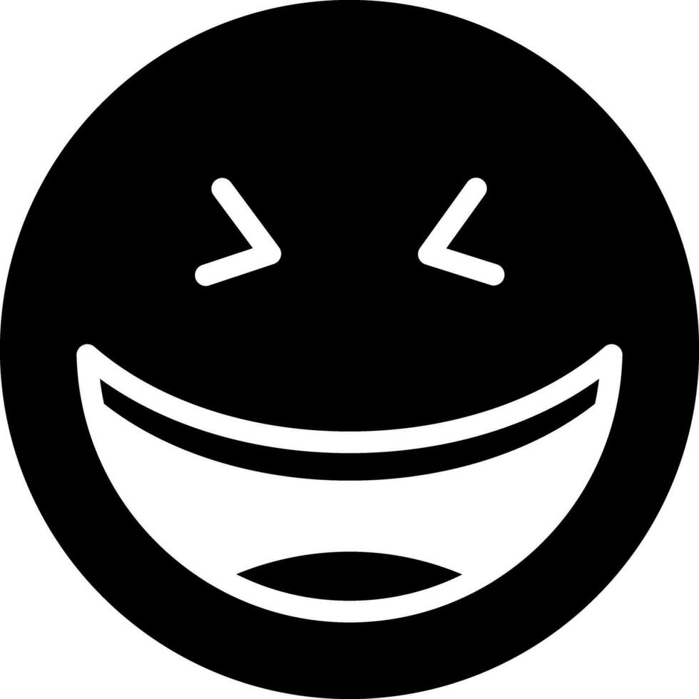 solid icon for jokes vector