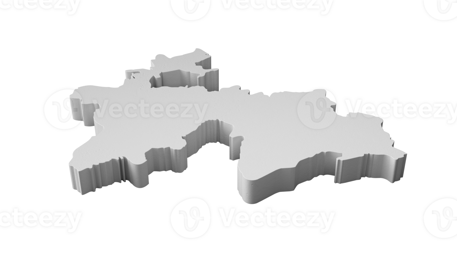 Tajikistan 3D map Geography Cartography and topology 3D illustration png
