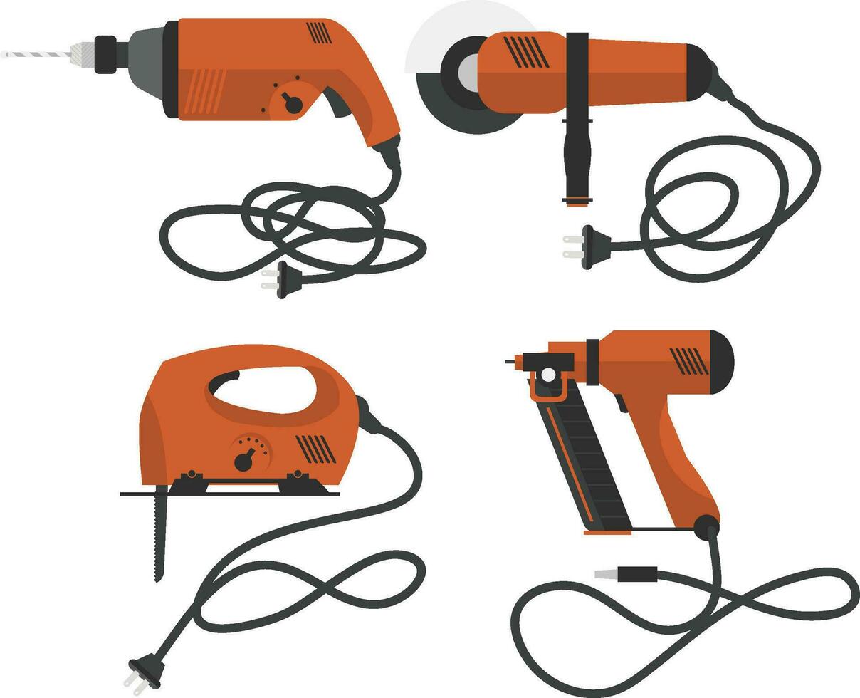 Pin on Tools and equipment on white background vector