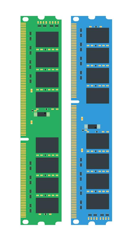 RAM o aleatorio acceso memoria imagen. computadora memoria icono. vector ilustración.