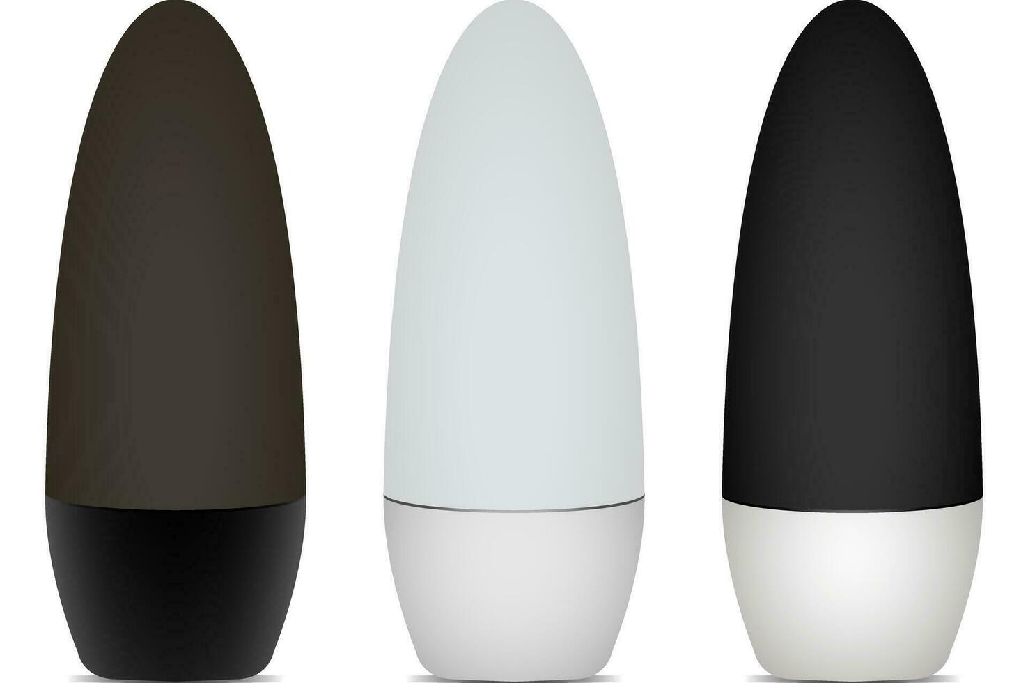 Deodorant antiperspirant blank templates Vector Illustration.