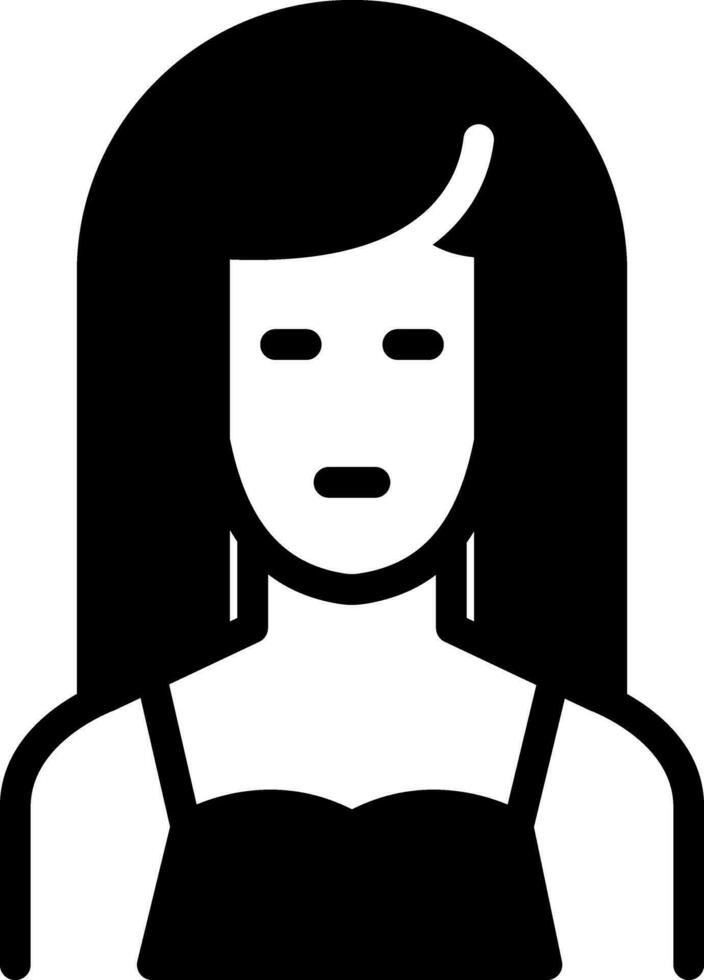 solid icon for blond vector
