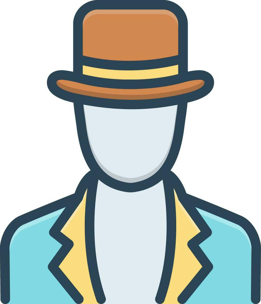 color icon for agents vector