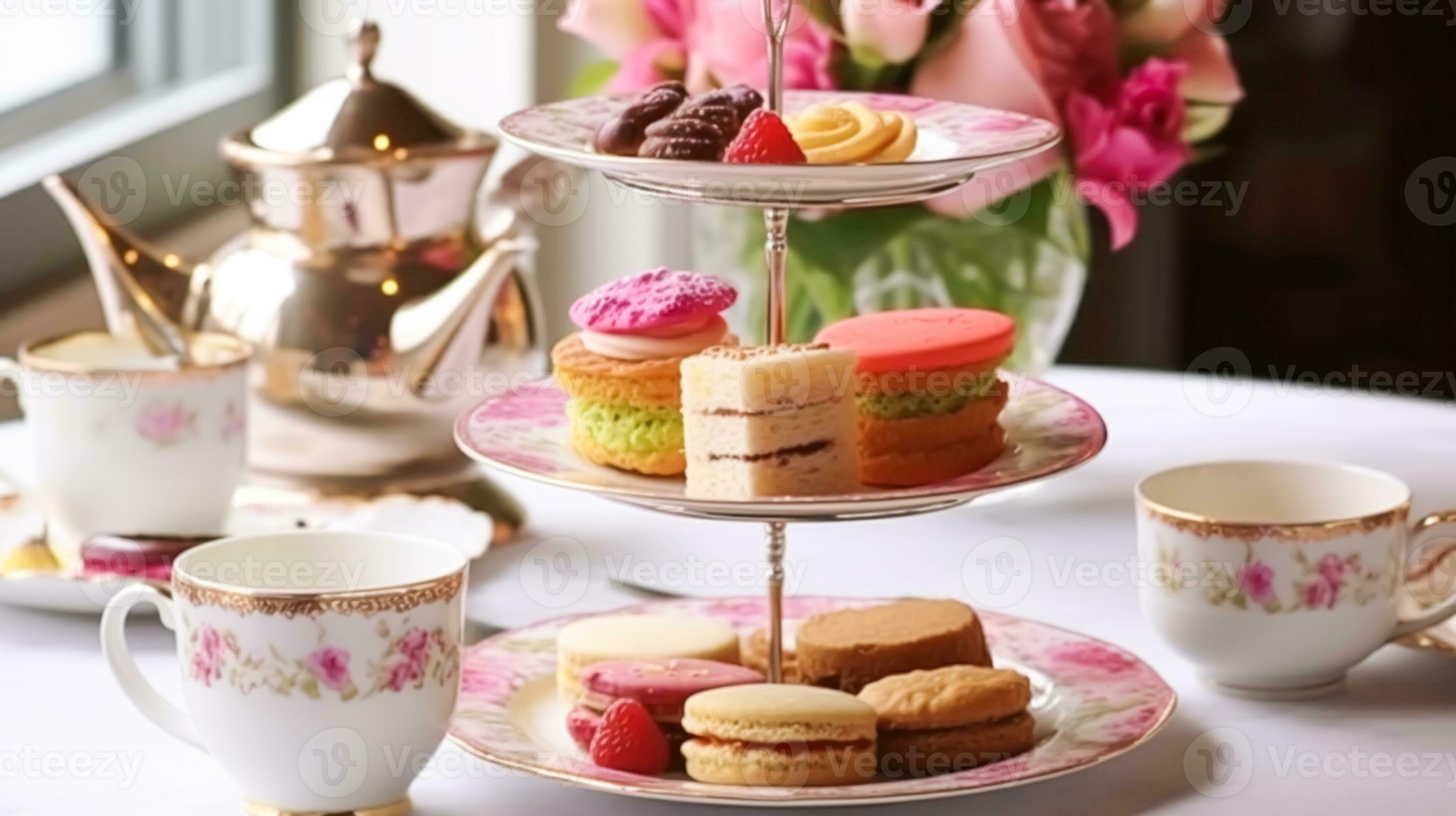 Afternoon Tea English Tradition And Restaurant Service Tea Cups afternoon-tea-english-tradition-and-restaurant-service-tea-cups