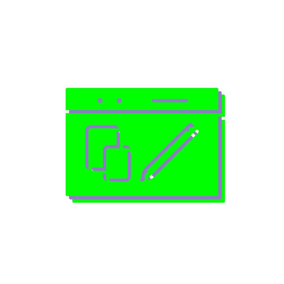 Unique Website Design Vector Icon