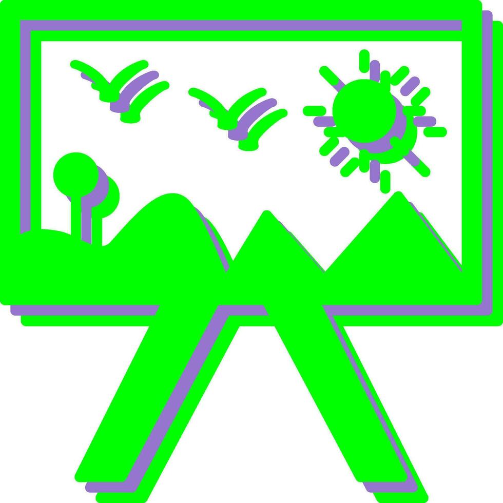 Painting of Canvass Vector Icon
