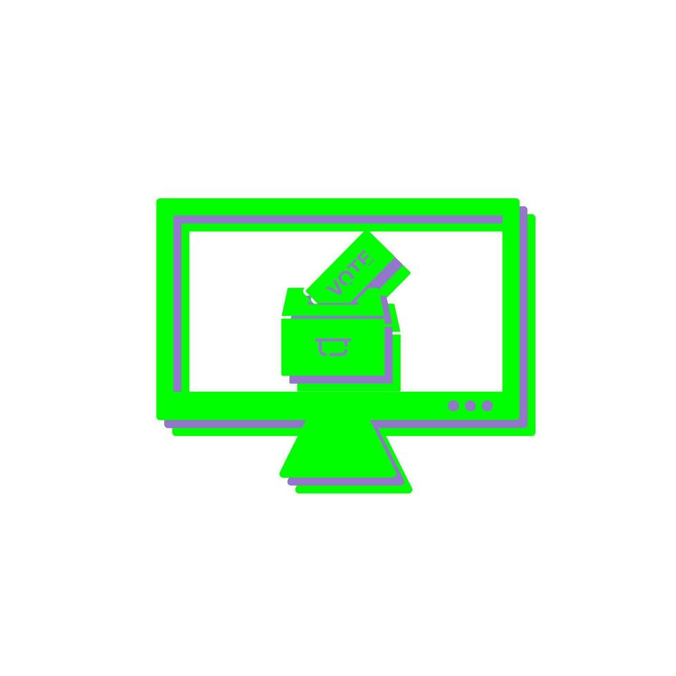 Online Vote Vector Icon